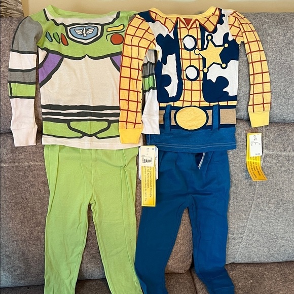 Disney Other - Buzz Lightyear and Woody Toy Story Pajama sets NEW 2 SETS